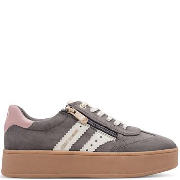 MARCO TOZZI WOMENS LACE UP CASUAL SHOE - DARK GREY